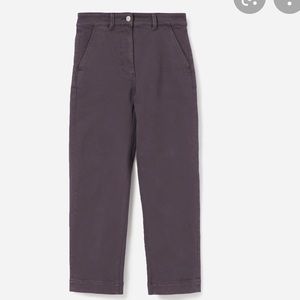 Everlane Straight Leg Cropped Pants in Shadow Sz 2